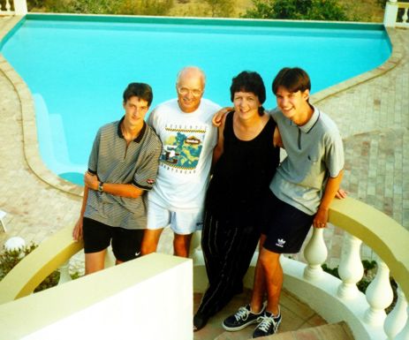 Family on holiday in the Algarve
